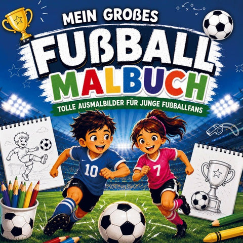 Tor! Mein großes Fußball-Malbuch