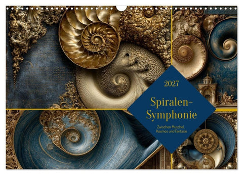 Spiralen-Symphonie (Wandkalender 2027 DIN A3 quer), CALVENDO Monatskalender