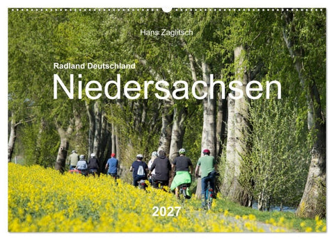 Radland Deutschland - Niedersachsen (Wandkalender 2027 DIN A2 quer), CALVENDO Monatskalender