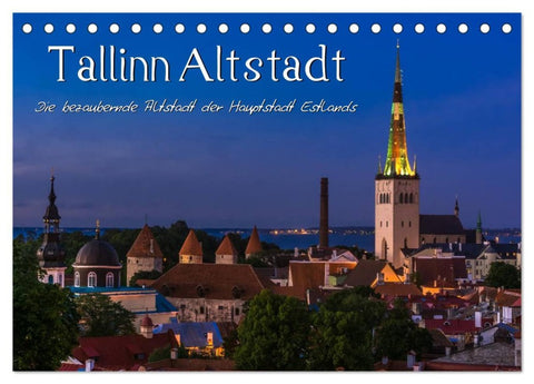 Tallinn Altstadt (Tischkalender 2026 DIN A5 quer), CALVENDO Monatskalender