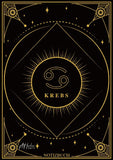 Edles Notizbuch Sternzeichen Krebs | Designed by Alfred Herler