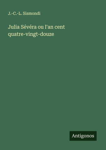 Julia Sévéra ou l'an cent quatre-vingt-douze