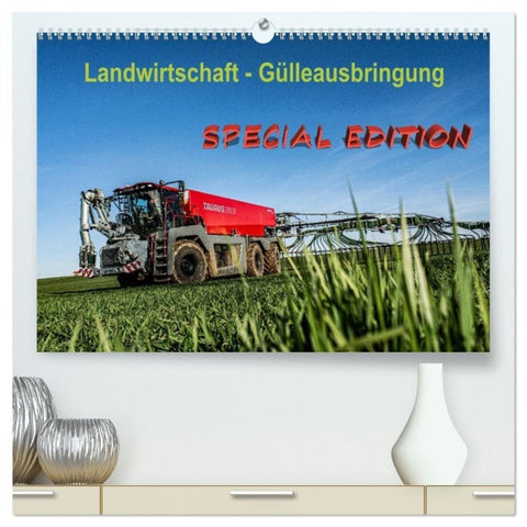 Landwirtschaft - Gülleausbringung (hochwertiger Premium Wandkalender 2027 DIN A2 quer), Kunstdruck in Hochglanz