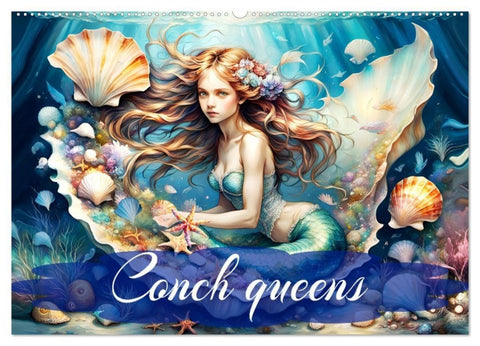 Conch queens (Wall Calendar 2027 DIN A2 landscape), CALVENDO 12 Month Wall Calendar