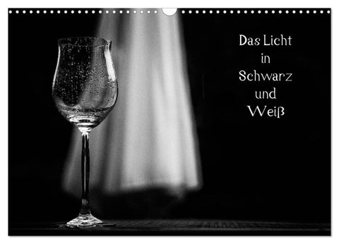 Das Licht in Schwarz und Weiß (Wandkalender 2026 DIN A3 quer), CALVENDO Monatskalender