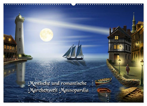Mystische und romantische Märchenwelt Mausopardia (Wandkalender 2026 DIN A2 quer), CALVENDO Monatskalender