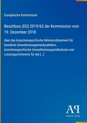 Beschluss (EU) 2019/62 der Kommission vom 19. Dezember 2018