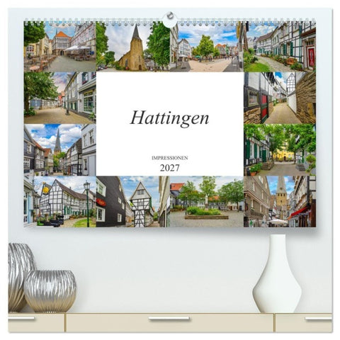 Hattingen Impressionen (hochwertiger Premium Wandkalender 2027 DIN A2 quer), Kunstdruck in Hochglanz