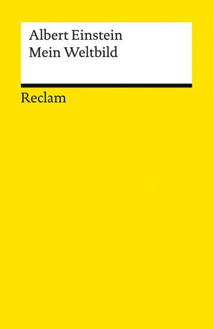 Mein Weltbild. Essays, Briefe, Reden