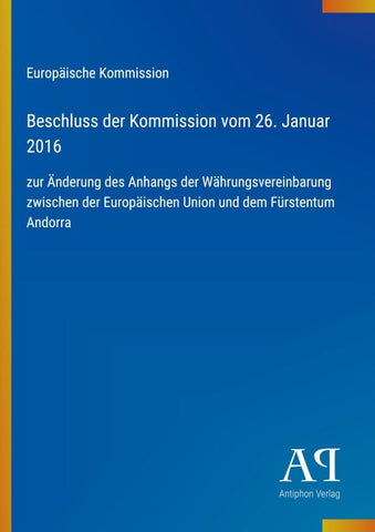 Beschluss der Kommission vom 26. Januar 2016