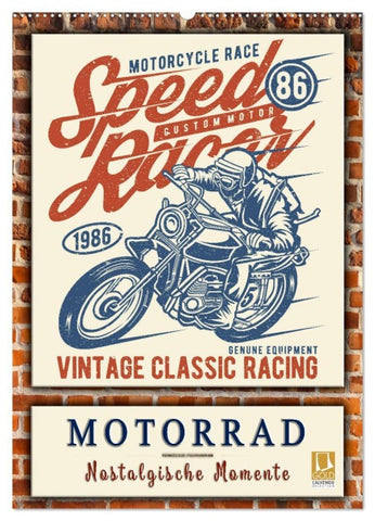 Motorrad - nostalgische Momente (Wandkalender 2026 DIN A2 hoch), CALVENDO Monatskalender