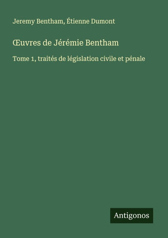 ¿uvres de Jérémie Bentham