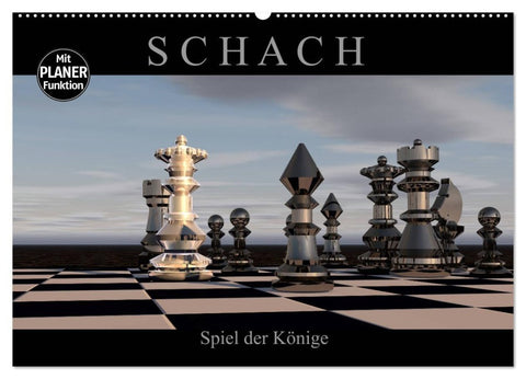 SCHACH - Spiel der Könige (Wandkalender 2026 DIN A2 quer), CALVENDO Monatskalender