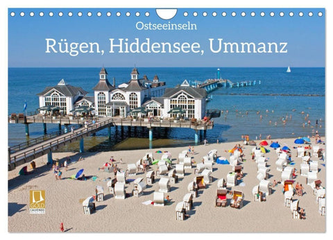 Ostseeinseln Rügen, Hiddensee, Ummanz (Wandkalender 2027 DIN A4 quer), CALVENDO Monatskalender