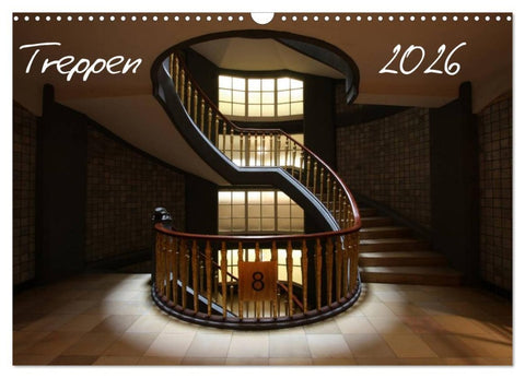Treppen (Wandkalender 2026 DIN A3 quer), CALVENDO Monatskalender
