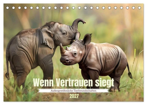 Wenn Vertrauen siegt (Tischkalender 2027 DIN A5 quer), CALVENDO Monatskalender