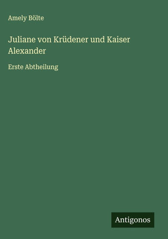 Juliane von Krüdener und Kaiser Alexander