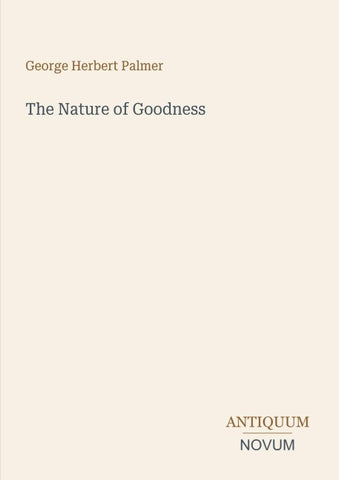The Nature of Goodness