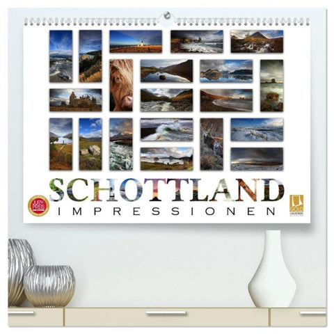 Schottland Impressionen (hochwertiger Premium Wandkalender 2026 DIN A2 quer), Kunstdruck in Hochglanz