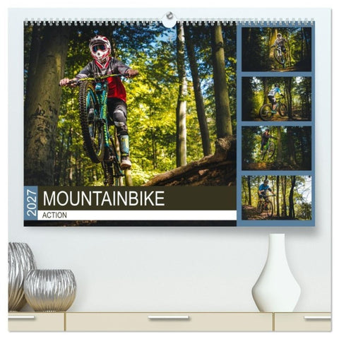 Mountainbike Action (hochwertiger Premium Wandkalender 2027 DIN A2 quer), Kunstdruck in Hochglanz
