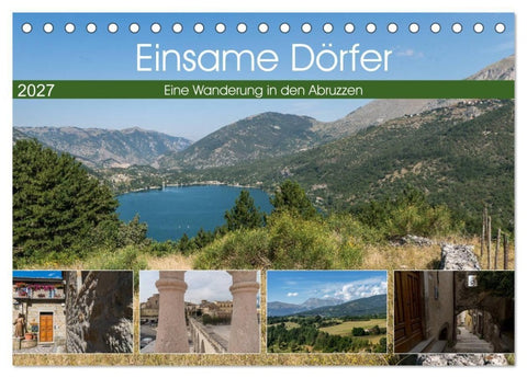 Einsame Dörfer - Eine Wanderung in den Abruzzen (Tischkalender 2027 DIN A5 quer), CALVENDO Monatskalender