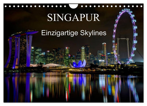 Singapur - Einzigartige Skylines (Wandkalender 2026 DIN A4 quer), CALVENDO Monatskalender