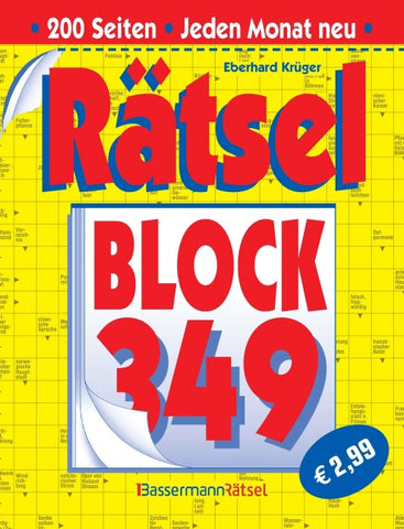Rätselblock 349 (5 Exemplare à 2,99 €)