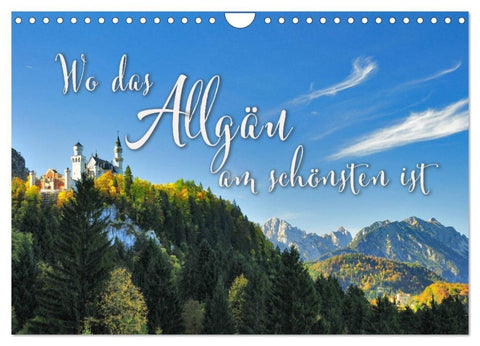 Wo das Allgäu am schönsten ist (Wandkalender 2027 DIN A4 quer), CALVENDO Monatskalender