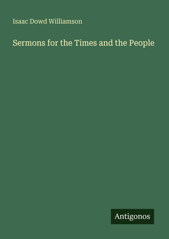 Sermons for the Times and the People