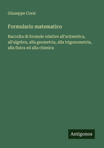 Formulario matematico