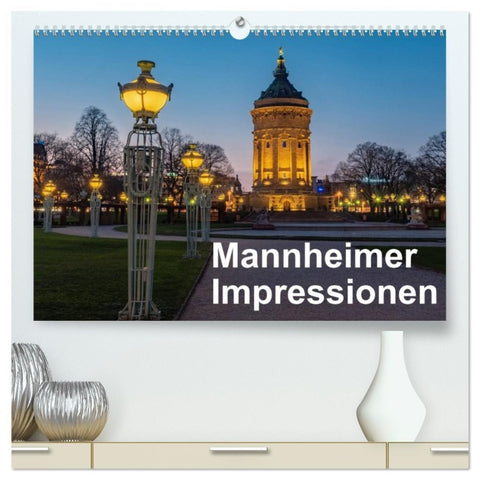 Mannheimer Impressionen. (hochwertiger Premium Wandkalender 2026 DIN A2 quer), Kunstdruck in Hochglanz