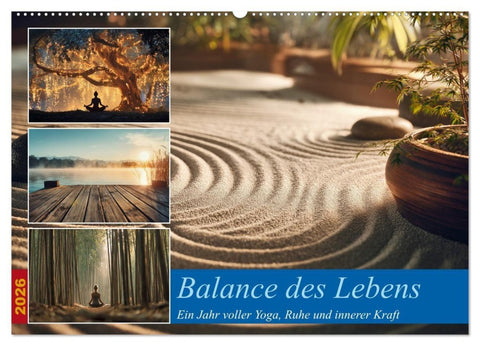 Balance des Lebens (Wandkalender 2026 DIN A2 quer), CALVENDO Monatskalender