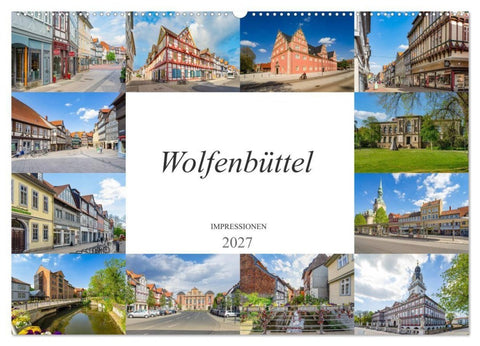 Wolfenbüttel Impressionen (Wandkalender 2027 DIN A2 quer), CALVENDO Monatskalender