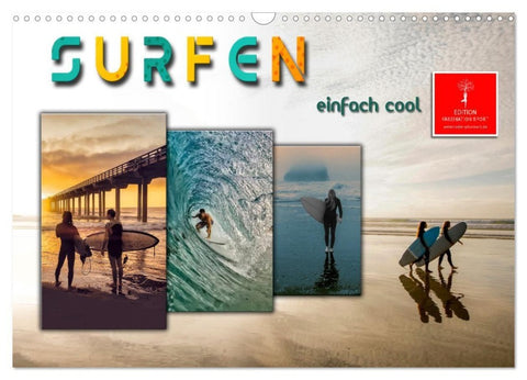 Surfen - einfach cool (Wandkalender 2027 DIN A3 quer), CALVENDO Monatskalender