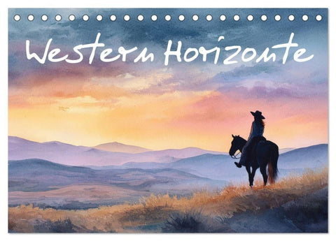 Western Horizonte (Tischkalender 2027 DIN A5 quer), CALVENDO Monatskalender