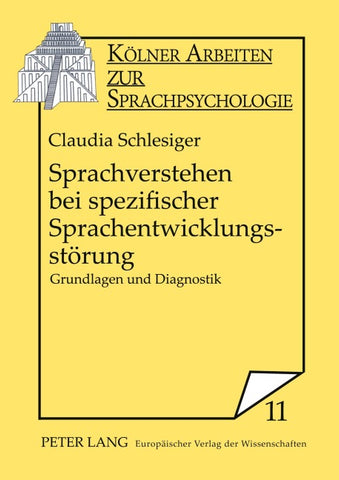 Sprachverstehen bei spezifischer Sprachentwicklungsstörung