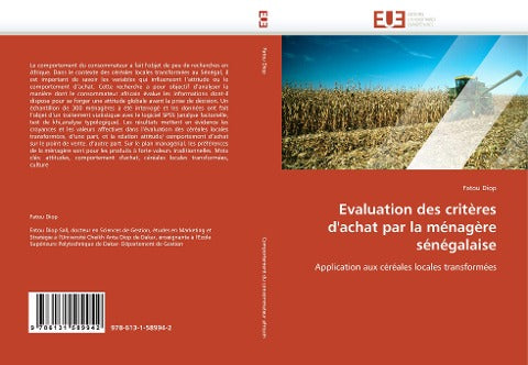 Evaluation des critères d''achat par la ménagère sénégalaise