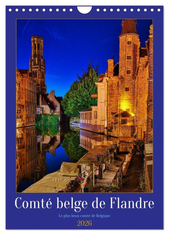 Comté belge de Flandre (Calendrier mural 2026 DIN A4 horizontal), CALVENDO calendrier mensuel