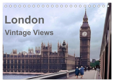 London - Vintage Views (Tischkalender 2027 DIN A5 quer), CALVENDO Monatskalender