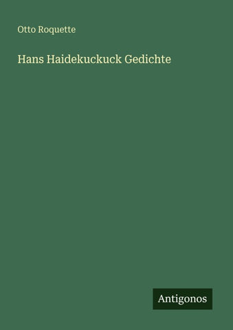Hans Haidekuckuck Gedichte