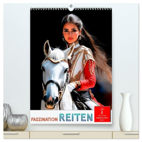 Faszination Reiten (hochwertiger Premium Wandkalender 2027 DIN A2 hoch), Kunstdruck in Hochglanz