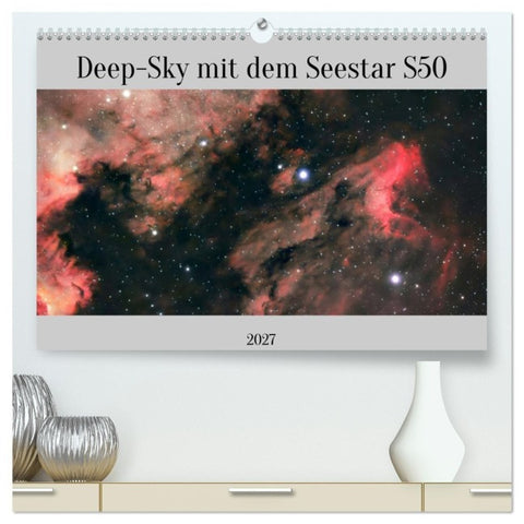 Deep-Sky mit dem Seestar S50 (hochwertiger Premium Wandkalender 2027 DIN A2 quer), Kunstdruck in Hochglanz