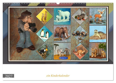 Fotograf auf Pirsch - ein Kinderkalender (Wandkalender 2027 DIN A2 quer), CALVENDO Monatskalender
