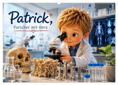 Patrick, Forscher mit Herz (Wandkalender 2027 DIN A2 quer), CALVENDO Monatskalender