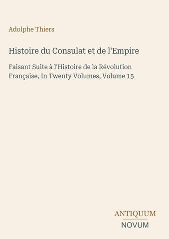 Histoire du Consulat et de l'Empire