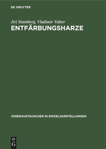 Entfärbungsharze