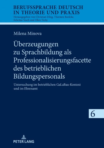 Überzeugungen zu Sprachbildung als Professionalisierungsfacette des betrieblichen Bildungspersonals