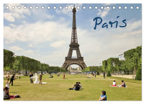 Paris (Tischkalender 2027 DIN A5 quer), CALVENDO Monatskalender