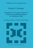 Parametric Lie Group Actions on Global Generalised Solutions of Nonlinear PDEs