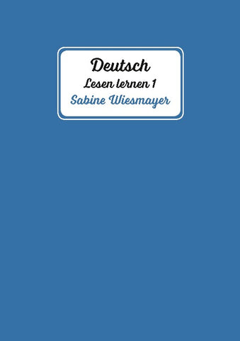 Deutsch, Lesen lernen 1